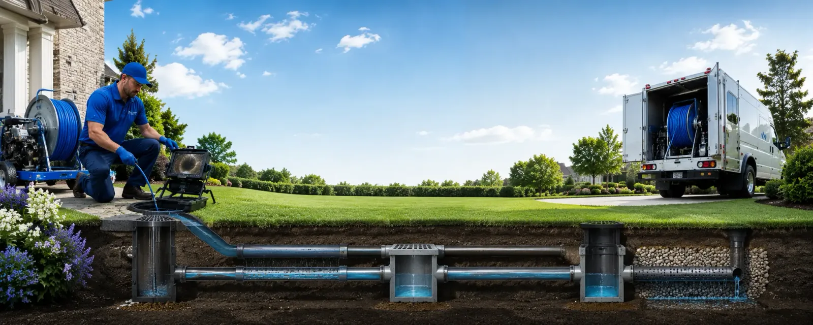 Outdoor drain cleaning information for Rosanky, TX